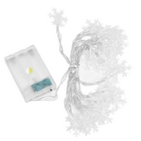 Светлина на снежинката, удобна за използване на страхотна батерия за подарък, управлявана романтична коледна струна за парти за Коледа за почивка