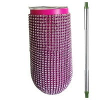 Visland Diamond Water Bottle Bling Rhinestone Неръждаема стомана бутилка Попълване на бутилка за бутилка с вода блясък вода за жени