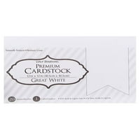Darice Smooth Cardstock Great White