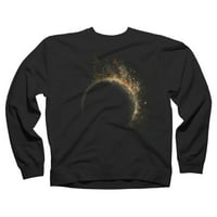Eclipse Black Graphic Crew Neck Sweatshirt - Дизайн от хора l