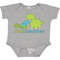 Мастически динозавър малък брат зелен подарък бебе момче боди