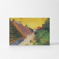 Усмивка Арт дизайн Vincent van Gogh Gasse in Saintes Maries Canvas Wall Art Print Art Pwort