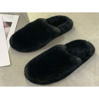 Zodanni дами спалня чехли затворен пръст на къщи обувки Уютни запушалки Зимни топли домашни обувки Вътрешен лек фиш на черно 6.5
