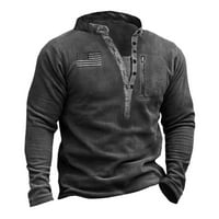 Durtebeua Slim Fit Лекият пуловер с дълги ръкави Мъжки суичъри на Crewneck Графика графики