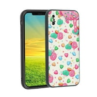 Съвместим с калъфа за телефон iPhone, Candy- Case Silicone Защитен за Teen Girl Boy Case за iPhone x