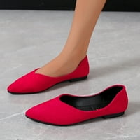 Жени обувки дами модни солидни цветове велур са тока на небрежни обувки плитки плоски обувки