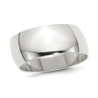 Мъжки пръстен за сватбена лента със сребърна сватбена лента