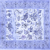 Ahgly Company Indoor Square Animal Blue Traditional Area Rugs, 3 'квадрат