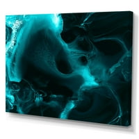 Art DesignArt Turquoise Cloud Liquid Art I Modern Canvas Wall Art Print In. Широко. Високо