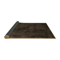 Ahgly Company Indoor Square Abstract Brown Contemporary Area Rugs, 6 'квадрат