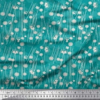 Soimoi памучен камбричен тъкан Геометрична проверка и астер Флорална печат от широк двор