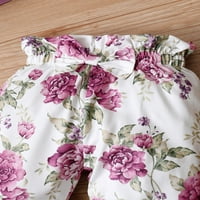 Kucnuzki месеци бебе момиче есенни зими тоалети панталони комплекти месеци дълъг ръкав вратовръзка отпечатъци уютни върхове еластични панталони комплект лилаво