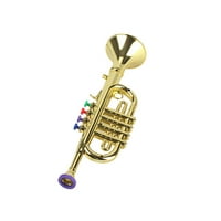 Пластмасова тромпет с цветни ключове за играчка за ранно музикално образование