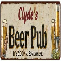 Clyde's Beer Pub Man Cave Bar Decor Подарък 108240053143