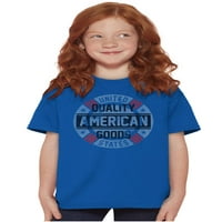 American Made Blue Collar Pride Crewneck Тениски момче момиче тийнейджър бриско бранди m