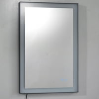 BuyWeweek LED осветено огледало за стена на банята с висок лумен+анти-фаг отделно контролира