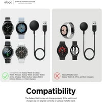 Elago Galaxy Watch Charger стойка съвместим с Samsung Galaxy Watch Stand Galaxy Watch Classic Stand Galaxy Watch Galaxy Watch Active - [Пясъчно розово] [кабел за зареждане не е включен]