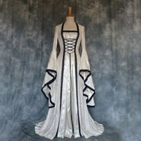 Детесбула женски клирънс рокли на ретро стил на тромпет в стила на тромпет принцеса принцеса принцеса рокля
