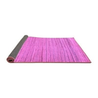 Ahgly Company Indoor Round Abstract Purple Modern Area Rugs, 5 'кръг