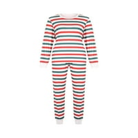 Canrulo Коледно семейство, съвпадащи пижами, комплект райета щампа Jammies заспиване домашно облекло за мъже жени бебета деца