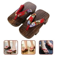 Frcolor чифт японски обувки за запушване дървени сандали за запушване жени женски запушване на чехли