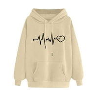 Yanhoo Teen Girls Y2K Hoodies Pullover дамски ежедневни пуловери с дълъг ръкав пуловер свободен год на огромни суичъри върхове с джоб