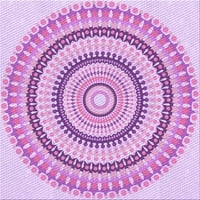 Ahgly Company вътрешен правоъгълник с шаблони с цвят на разцвет розови килими, 4 '6'