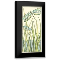 Zarris, Chariklia Black Modern Framed Museum Art Print, озаглавен - Gossamer Dragonflies i