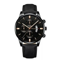 Applen елегантен минималистична мода с каишка Dial Men's Quartz Watch Watch Watch