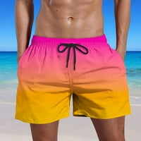 Мъжки плуват стволове Бързи сухи плажни къси панталони за мъже бански костюми плажни носени мъжки шорти за сърфиране, рафтинг, риболов, туризъм, партита за парти - летен клирънс за спестявания