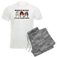 Cafepress - Aussie Wiggle Butts - Мъжки леки пижами