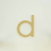 Пакет от 1, 1 2 Дебелина MDF Писмо D в век готически шрифт, дебел, долен случай за проект за изкуство и занаяти, направен в САЩ