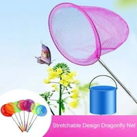 Cuteam Catch Tadpole Net регулируем лек преносим удобно широко приложение Стимулиране на личността Найлон разтеглив дизайн Dragonfly Net Boy Toy