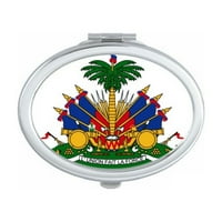Хаити Северна Америка Национално емблемско огледало преносим сгъваем ръчен грим двойни странични очила