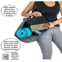 Чанта за чанта за чанта за чанта - чанта за машинно миеща се - миризма вода доказателство, разширяващо се с мрежести торбички - сиво
