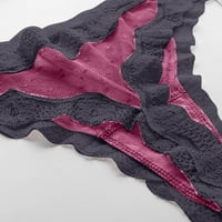 Линехиново бельо за жени Просвещение Кратка мода Секси бродерия Цвете прозрачна марля вълна ръб ниска талия панталони с ремъци ремък ремък