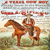 Чарлз А. Сиринго. Тексас крава момче; Или, петнадесет години на урагановата палуба на испанско пони, взета от реалния живот от Chas. А. Сиринго,
