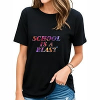 Ученето е забавно обратно към училищните подаръци Модна женска тениска - забавен графичен дизайн за лятото