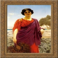 Златното златно богато украсено орнаментирано платно изкуство от Godward, John William