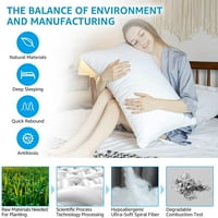 Гелообразни фибри хипоалергенно охлаждане странични стандартни възглавници 26, възглавници и позиционери на хотел