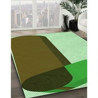 Ahgly Company Indoor Round Pastel Green Area Rugs, 3 'Round