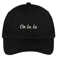 Модерен магазин за облекло oo la la бродиран нисък профил регулируема шапка татко шапка