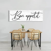 Bon Appetit Sign Quotes Posse Prott Print Canvas стена изкуство картина за трапезария кухня стена декор