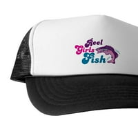 Cafepress - Reel Girls Fish - Уникална шапка на камиони, класическа бейзболна шапка