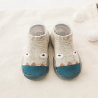 Prinxy сладък моден модел Toddler обувки бебета момчета момичета памук дишащ мек неплъзгащ се малко дете обувки сиви години