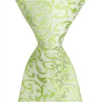 G - инча възрастен вратовръзка - зелено с лози