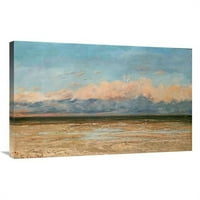 Глобална галерия в. Морето в Palavas Art Print - Gustave Courbet