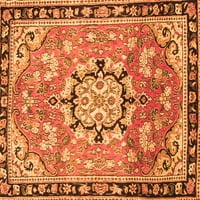 Ahgly Company Indoor Rectangle Persian Orange Traditional Area Rugs, 5 '7'