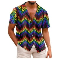 Дизайнер пролет лято мъжки ежедневни памучни памучни плътни цветни ризи с къс ръкав Разхлабени ризи с джобове