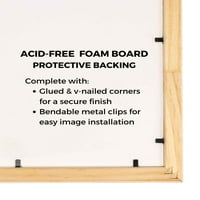 Frame Black Picture Frame - Пълната модерна фото рамка включва UV акрилна предпазител отпред, без киселина, без киселина